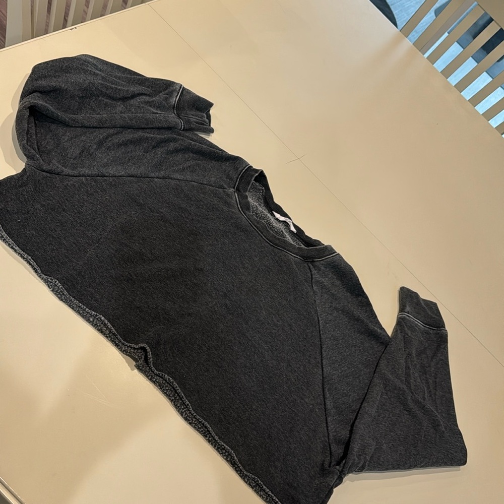 Double Zero size Small crop sweatshirt Dark gray